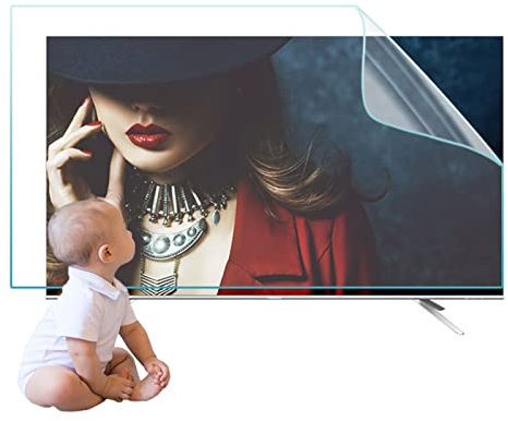 JQZWXX 55zoll TV Bildschirmschutz, Blendfreie Matte Folie Mit Blaulichtfilter, Reduziert Blendung, Verhindert Kratzer, Verbessert Den Sehkomfort - 55zoll1221x689mm