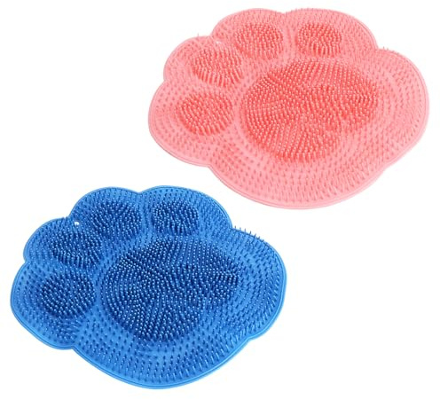 Brosse pieds douche 2 pièces - tapis de douche massage pieds en silicone antidérapant - brosse de nettoyage et brosse exfoliante pieds pour bain, dos, coudes et relaxation