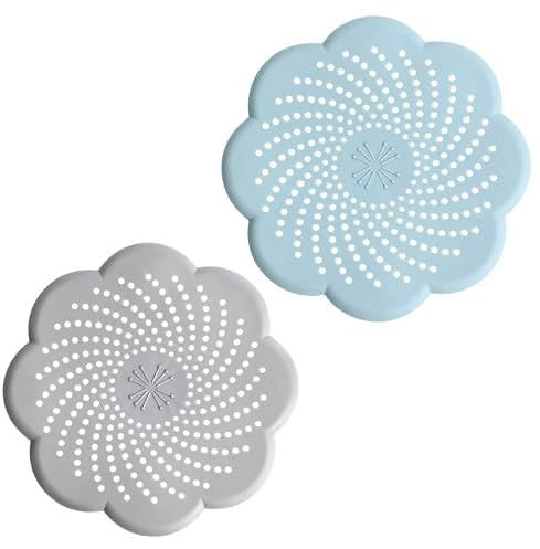 Lot de 2 filtres pour évier de salle de bain, cuisine, baignoire - Passoire pour évier, tamis à cheveux, douche