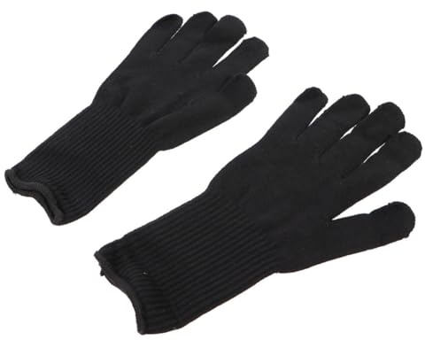 OSOLADY Heat-resistant Hair Curler Gloves and Using Flat Irons for Hands 2 Pairs with Protective Cotton Material and Extended Wrist Design, for Working with Hair Styling Tools Suitable
