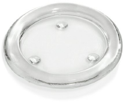 4 Glasuntersetzer (rund - 110 mm) für Kerzen oder Deko