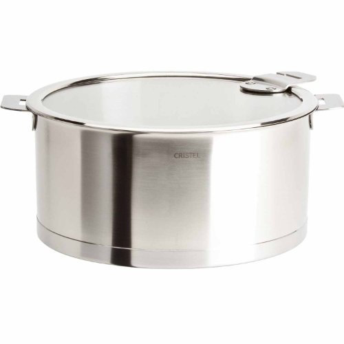Cristel F24Qlksa Faitout 24 cm Amovible + Couvercle Strate Verre