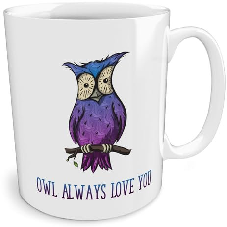 Black Raven Design - Owl Always Love You, Ceramic Mug, 11fl oz