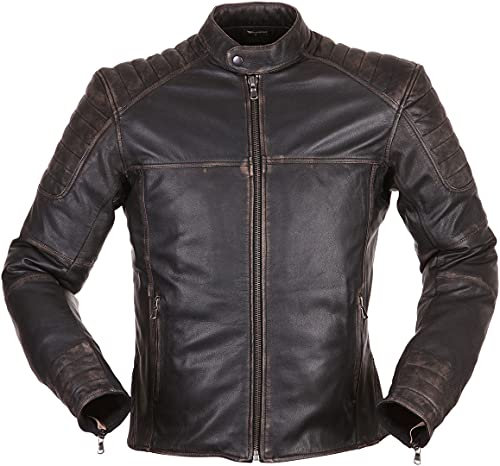 Modeka Kaleo Motorrad Lederjacke, dunkelbraun, M