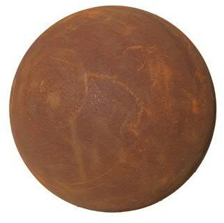 Schlichte & Rostige Gartenkugel - XL Dekokugel - Ø 60cm - Wetterfest & Frostsicher - Metall/Edelrost/Rost - Rostkugel/Metallkugel zur Dekoration im Garten/Gartendekoration