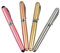 Ranvi JinHao 750 Füllfederhalter, mittlere Metallfeder mit Tintenkonverter, 4 Stück, 4 Farben(Silber, Gold, Roségold, Champagner Pink)