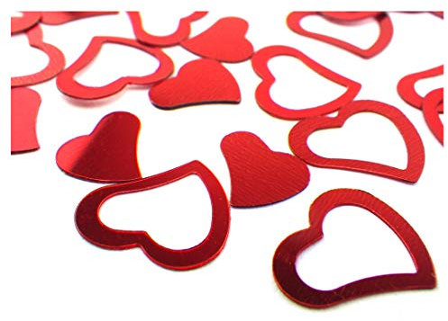 Herzen Herzchen Herze Love Hochzeit Tischdeko Streudeko Konfetti rot (Red, 200)