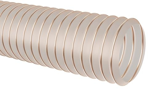 AWM Absaugschlauch transparent 0,4mm Absauganlage Spiralschlauch schwer entflammbar Flexschlauch (125 mm)