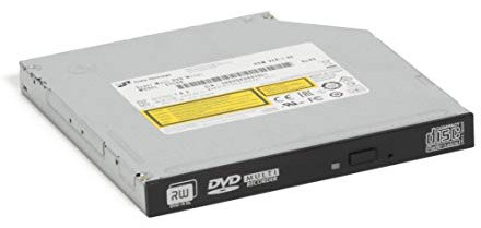 Hitachi-LG GTC0N - Unità DVD interna, lettore DVD sottile da 12,7 mm, compatibile con Windows 10, velocità di lettura/scrittura 8x, colore: Nero