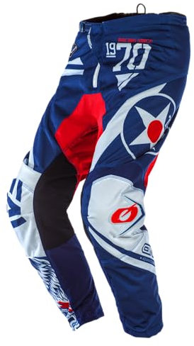 O'NEAL | Motocross-Hose | Enduro MX | Maximale Bewegungsfreiheit, Leichtes, Atmungsaktives und langlebiges Design | Pants Element Racewear | Erwachsene | Blau | Größe 32/48