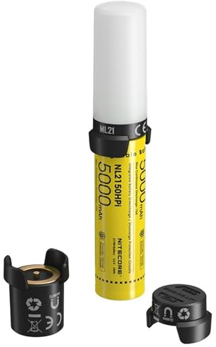 Nitecore 21700SET Unisex Erwachsene Lampe und Powerbank, Schwarz, 120 mm