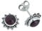 Ohrstecker 925 Silber Granat roter Stein Edelstein Ohrringe echt Silber Damen Sterling Silber Stecker Geschenk(MOS-082-02)