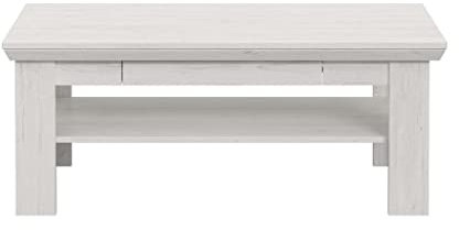 Froschkönig24 Eindhoven Couchtisch 110 x 60 cm Pinie Weiß