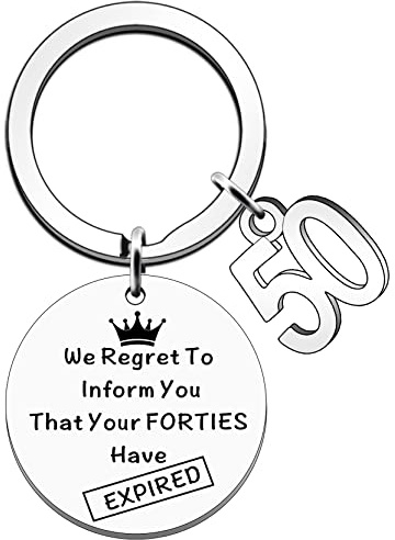 JETTOP Funny 50th Birthday Gifts for Women Men Joke Happy 50th Birthday Gifts for Him Her We Regret To Inform You That Your Fourties Have Expired (50th)