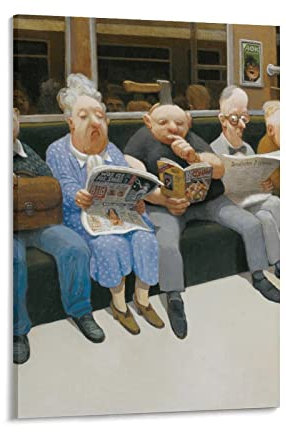 SHENGJIU Künstler Michael Sowa Poster, Kunstdruck, Wandgemälde, Leinwand, Poster, moderne Schlafzimmerdekoration, 30 x 45 cm