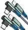 AINOPE 240W USB C to USB C Cable 2M 2Pack, Type C to Type C Cable Fast Charging, USB C Charger Cable Right Angle Compatible with iPhone 16/15/ MacBook Pro/Air, iPad Pro 11/Air/Mini, Samsung Galaxy S24