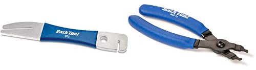 Park Tool DT-2 - Rotor Truing Fork Tool & MLP-1.2 Master Link Pliers Tool, Blue
