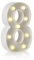 Auraglow LED Alphabet Letter & Number Light Sign Decorations, Lamp for Home Birthday Party Event, Night Lights, Battery Powered Letters And Numbers With Four Hour Timer (8)