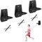 RCHYFEED Widerstandsband-Wandanker, Wandhalterung, 3 Stück, Heim-Fitness-Zubehör, Eisen, Schwarz, Modern