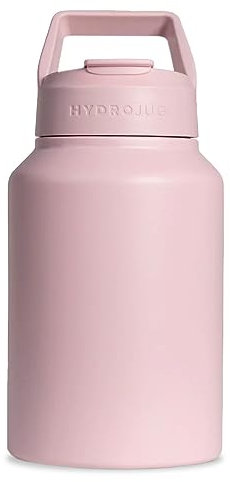 HydroJug Sport Edelstahl-Trinkbecher, 1,8 l, mit Strohhalm, vakuumisoliert, auslaufsicher, ergonomisches Design, wiederverwendbar, spülmaschinenfest, Gummiboden, langlebig, für Fitnessstudio oder