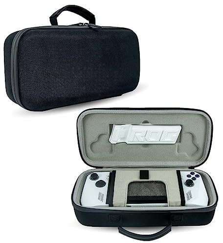 Voikoli - Custodia protettiva rigida in EVA compatibile con ASUS ROG Ally Gaming, portatile, antiurto, elegante e durevole (nero)