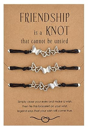 Candyfancy BFF Armbänder für 2 Freundschaft Armbänder Freundschaftsarmband Libellen Armband Set Geschenk für Beste Freundin Mädchen Damen