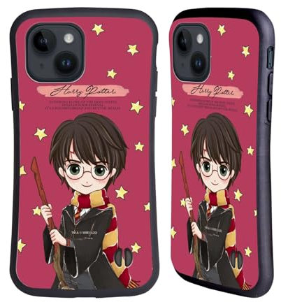 Head Case Designs Offizielle Harry Potter Harry Deathly Hallows XXXVII Hybride Handyhülle Hülle Huelle kompatibel mit Apple iPhone 15