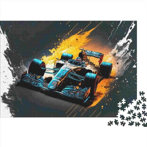 Puzzles für Erwachsene 1000 Teile Formel-Auto-Puzzle für Erwachsene Holzbrett-Puzzles Denksportaufgaben für Erwachsene und Jugendliche 1000 Teile (75 x 50 cm)
