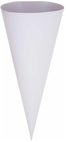 CREATIV DISCOUNT Schultüten-Rohling rund geklebt, 70 cm, Weiß