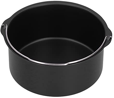Yosoo Health Gear Barril para Pasteles, 1 Juego de Sartén para Freidora de Aire, Moldes para Hornear Pizzas de Metal para Olla a Presión, Bandeja para Horno, Utensilios para Hornear