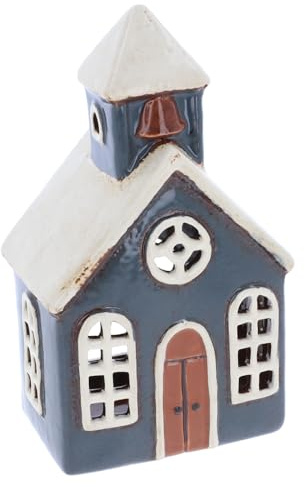 Shudehill Giftware Village Pottery Teelichthalter aus Keramik mit Glocken-Design, 340345
