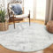 Capslpad Waschbarer Runder Teppich Wohnzimmer ø135cm Kurzflor Abstrakt Chic Tintenspritzer Teppich Moderner rutschfest Teppiche Weich Kunstwolle Bettvorleger für Wohnzimmer Schlafzimmer Büro Dekor