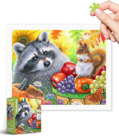 PieceRelax Plastic Jigsaw Puzzles for Adults 500 Pieces - Bridget Voth - Garden Friends Most Satisfying Table Games and Gifts No Puzzle Mat Required Extra Small Pieces [H3611]