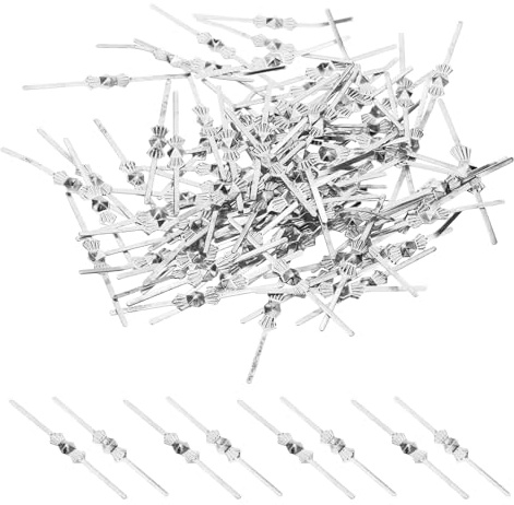 PATIKIL 30mm/1.18 Ganci per Lampadari Cristalli, 300Pz Clip per Connettori per Lampadari in Rame per Il Fissaggio di Parti di Cristalli, Sostituzioni di Lampadari, Oro
