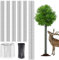 UJG Protection contre les écorces d'arbre en métal de 122 cm, protections de tronc d'arbre en maille, protections contre les cerfs, protection contre les écorces d'arbre en métal pour protéger