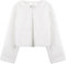 Bolerose Mädchen Kuschelig Kunstpelz Kinder Kinder Bolerojäckchen Shrug Jacke Mantel (Weiß, 7-8 Jahre)