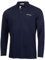 Calvin Klein Mens Medina Long Sleeve Polo Shirt - Evening Blue - L