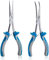 SPEEDWOX 2PCS Long Reach Needle Nose Pliers Set - Extra Long Pliers Tool Kit for Jewelry Making, Wire Bending and Object Gripping in Narrow Spaces
