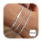ORAZIO 3 Pcs Armband Damen Silber 925 Armbänder Silber Verstellbare Armband Set Schmuck Silber Armband Armkette Damen Mädchen Silberarmband