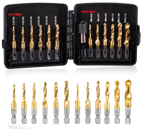 Drill Tap Set with Quick-Change Adapter