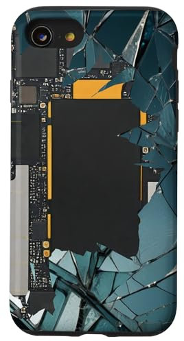 Vintage Motherboard Blueprint Case for iPhone SE (2020) / 7 / 8