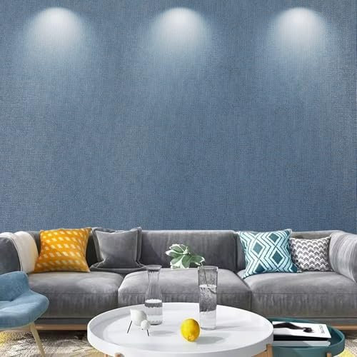 Beswitory Dark Blue Wallpaper Plain Dark Blue Textured Geometric Vertical Stripe Textured Wallpaper Modern Minimalist Design for Adults Boys Bedroom Living Room Hallway and Stairs