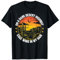 IQTEE Desert Highway Road Cactus Sunset Graphic Design T-Shirt