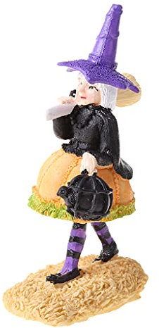 MOONDAME Halloween Hexe Für Puppen Miniaturfigur Bezaubernde Puppen Festival Geschenk Für Mädchen Jungen Kinder Kinder Wettbewerbsauszeichnungen