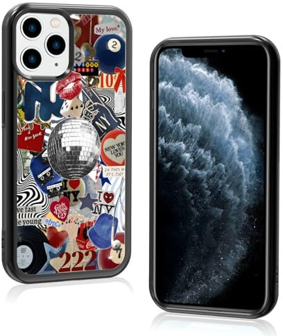 Axulimin Cute Trendy New York Coquette Collage Aesthetic Phone Case for iPhone 11 Pro Case for Teen Girls Women Kids Girls - 5.8Inch