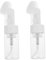 minkissy Lot de 2 Flacons de Pompe à Mousse Rechargeables de 100 ML avec Brosse en Silicone pour Voyage