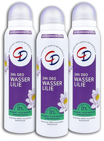 3 er Pack CD Deospray Wasserlilie 48 H Deodorant Deo 3 x 150 ml