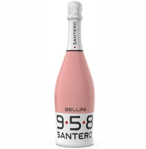 Bottiglia Santero 958 - Bottiglia Grande da 750 ml Vari Colori e Sfumature di Gusti aperitivo Veneziano (Bellini alla Pesca)