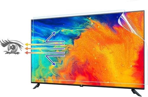 FKINGLRK Protector de Pantalla antiluz Azul para Monitor de 32 a 75 Pulgadas para televisores LCD, LED, OLED y QLED 4K HDTV, Reduce la Fatiga Visual y Cubre la Pantalla de la computadora sin Reflejos