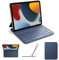 Tastatur hülle für iPad A16 (2025, 11 Zoll) und iPad 10./11. Genetation (10,9 Zoll, 2022), Smart Folio mit Magnet-Lade-Design, verstellbarem Neigungswinkel und Ultra-Slim-Profil, QWERTZ, Blau